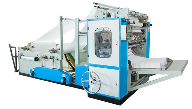 Машина для производства листовых бумажных полотенец V сложения